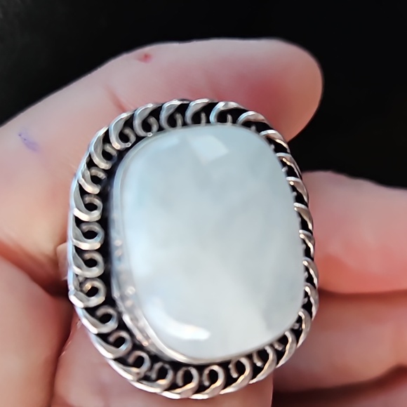 Moonstone silver ring - Picture 4 of 5